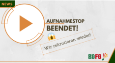 Ende des Aufnahmestopps - Wir rekrutieren wieder!