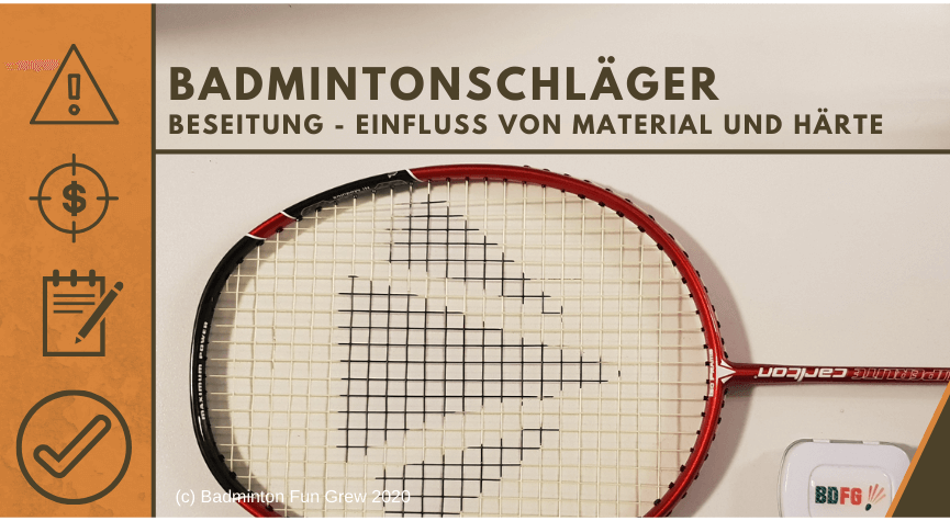 Badmintonschläger bespannen Beitragsbild