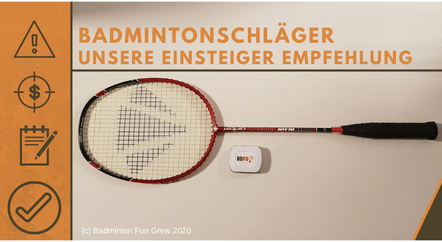 Badmintonschläger Einsteiger Empfehlung Beitragsbild